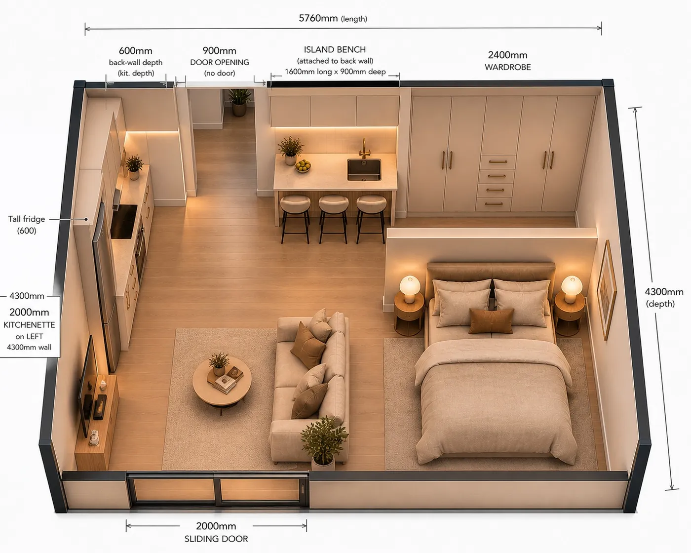 The Finke — floor plan